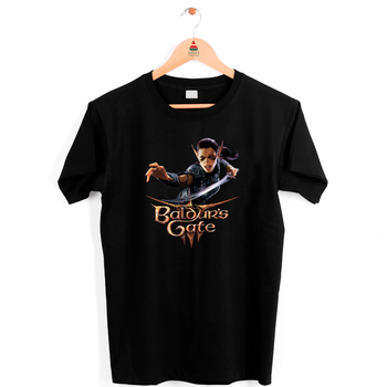 Футболка черная с оригинальным принтом для игромана Games "Baldur's Gate 3" Push IT XXL ФП012697XXL