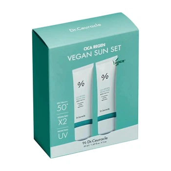 Набор Dr.Ceuracle Cica Regen Vegan Sun Set DUO 2 в 1 для защиты кожи от солнца с центеллой