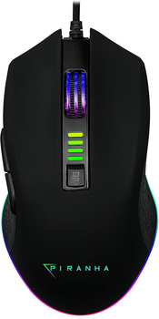 Mysz Piranha M400 RGB USB Black (4897076691647)