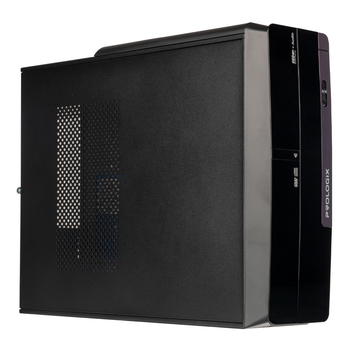 Корпус Prologix E106 Slim Black Door 400W (465057)