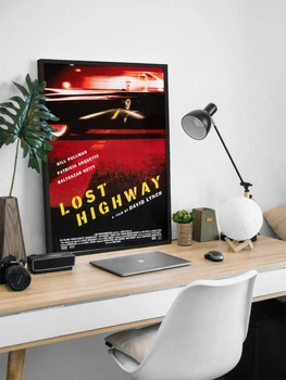 Постер фільму Загублене шосе у рамці / Плакат Lost Highway / Девід Лінч