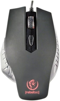 Mysz Rebeltec Red Dragon z powierzchnią gamingową USB Czarna (RBLMYS00036)