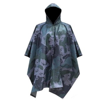 Плащ-палатка Sams Fish 100 х 140 см (WHW16953-19) Камуфляж синий
