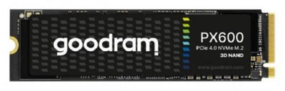 Твердотельный накопитель SSD 1Tb, Goodram PX600, PCI-E 4.0 x4, M.2 2280, 3D TLC, 5000/3200 МБ/с (SSDPR-PX600-1K0-80)