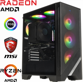 Игровой Компьютер MSI - Ryzen 5 7600X3D / Radeon RX 6900 XT 16ГБ / 32ГБ DDR5 / SSD 1ТБ M.2 PCIe + Wi-Fi 6.0