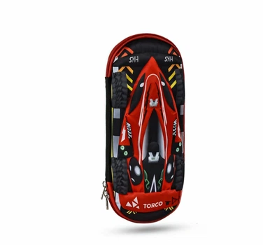 Пенал гоночная машина Stenson Space Cars 10х22см Черный с красным (R97925)