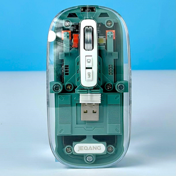 Мышка беспроводная JEQANG JW-AP05 |2400 DPI/BT5.2/2.4G| Зеленый