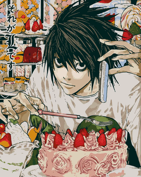 Картина по номерам Riviera Blanca Death Note 40x50 см (4820070010404) (RB-1018)