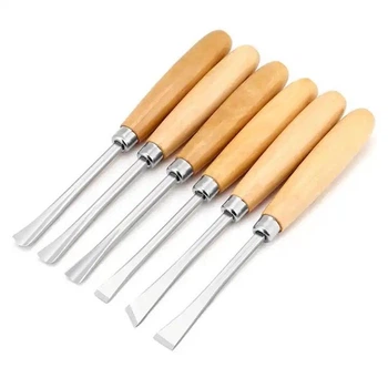 Набор стамесок по дереву для резьбы и резки 6шт Q-tool wood-st52