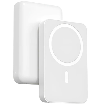 Павербанк Remax Usion Series 10000 мАг 15W RPP-65 Magsafe з магнітною зарядкою, PD, Білий Iphone та Android