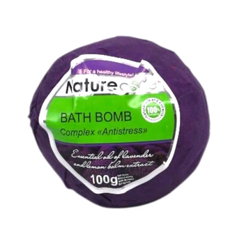Бомбочка для ванной Complex Antistress Фиолетовая Nature Code 100 г