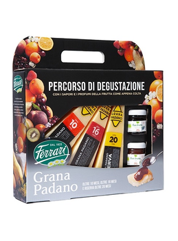 Набір італійських сирів Ferrari Percorso Di Degustazione Grana Padano з конфітюром 600г 50г