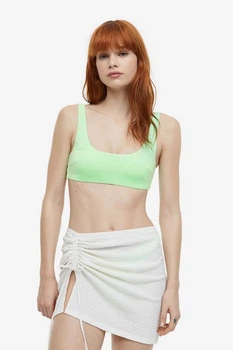 Топ купальний H&M 271053640 42 Салатовий
