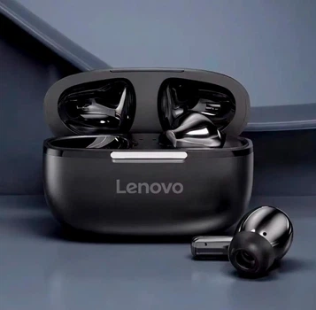 Бездротові вакуумні навушники Lenovo Thinkplus гарнітура з Bluetooth і сенсорним управлінням, чорні (96809911)