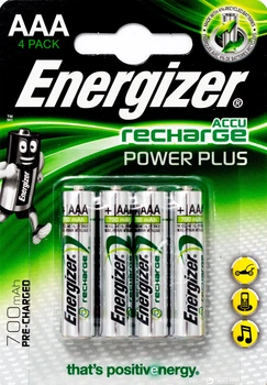 Akumulatorki Energizer Power Plus AAA 700 mAh 4 szt (7638900417005)