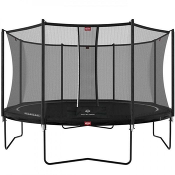 Батут BERG Favorit 380 Black з захисною сіткою Comfort