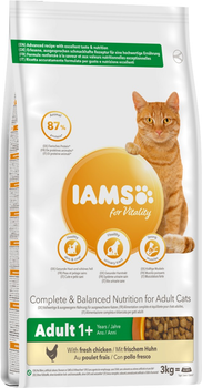 Сухий корм для котів Iams зі свіжою куркою 3 кг (8710255126029)