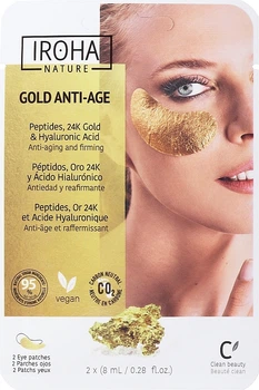 Патчи под глаза - Iroha Nature Gold Patches 2шт (763374-87943)