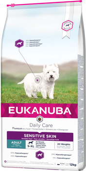 Сухий корм для собак Eukanuba Daily Care Sensitive Skin 12 кг (8710255119717)