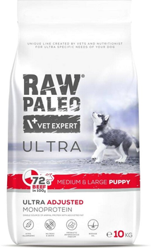 Karma sucha dla szczeniąt Raw Paleo z wołowiną 10 kg (5902414211087)