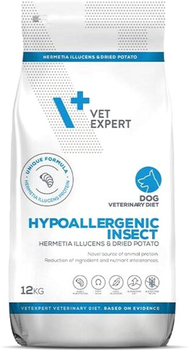 Karma sucha dla psów Vet Expert Hypoallergenic Insect weterynaryjna z owadami 12 kg (5902414204690)