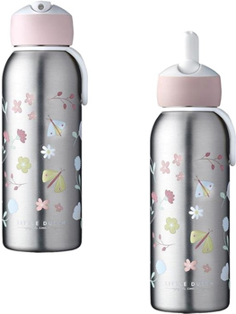 Butelka na wodę Mepal Little Dutch Flip-up Flowers & Butterflies 350 ml (8720294016502)