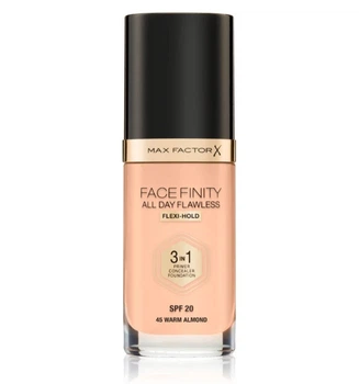 Тональное Средство Max Factor Facefinity All Day Flawless 3 In 1 Foundation Spf 20 N45 Warm Almond 30
