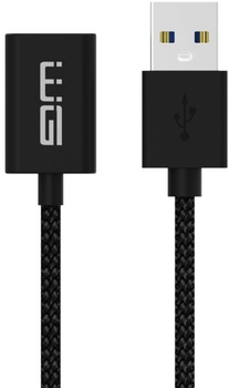 Подовжувач Winner Group USB Type-A - USB Type-A 1 м Black (8591194104497)