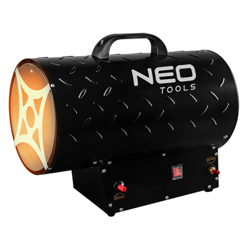 Теплова гармата Neo Tools газова, 30кВт, 300м кв., 1000м куб./год, чорний (90-084)