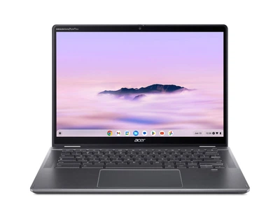 Ноутбук Acer Chromebook Plus Spin 514 CP514-4HN 14" WUXGA IPS Touch, Intel 3-100U, 8GB, F256GB, UMA, ChromeOS, сірий (NX.KYQEU.001)