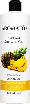 Гель-крем для душу "Ананас-Банан" - Aromatop Cream Shower Gel 500ml (1409593-25428234)