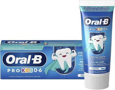 Зубная паста для детей до 6 лет - Oral-B Pro Kids 0-6 Srtong Teeth Fluoride Toothpaste 50ml (1377535-22534195)