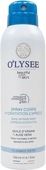Лосьон-спрей для тела - O'lysee Spray-on Body Lotion Express Hydration 150ml (1408322-25569147)