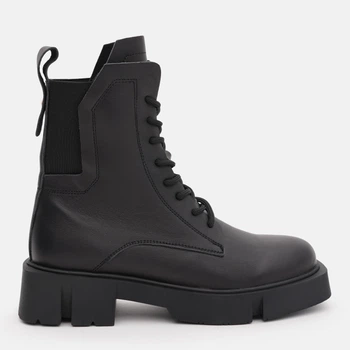 Женские зимние берцы кожаные высокие Teona 548 37 Черные (ROZ6501055009)