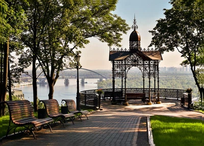 Фото листівка Cardsforsoul Альтанка на Володимирській гірці 10,5 Х 14,8 см