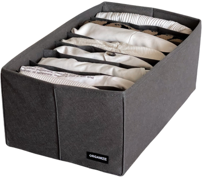 Короб ORGANIZE 16 х 25 х 40 см Серый (HY-40-grey)