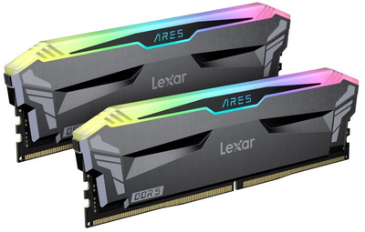 Оперативна пам'ять Lexar DDR5-6000 32768MB PC5-48000 (Kit of 2x16384) Ares RGB Black (LD5BU016G-R6000GDLA)