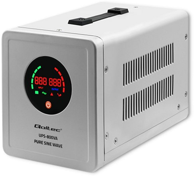 ДБЖ Qoltec Pure Sine Wave 800VA/560W (5901878507200) (955555902820487) - Уцінка