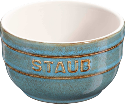 Набір рамекінів Staub Xs-Minis круглих античних бірюзових 9 см 4 шт (3272340049927)