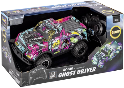 Auto zdalnie sterowane Revell Control Ghost Driver Glow Fioletowe 1:22 (4009803024684)