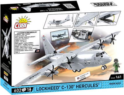 Набір блоків Cobi Armed Forces Lockheed C-130 Hercules 602 елемента (5902251058395)