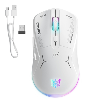 Компьютерна миша Onikuma CW917 (Wired/2,4G) Біла