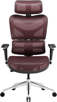 Fotel biurowy ergonomiczny Diablo Chairs V-Commander Black-Burgundy (5904405577219)