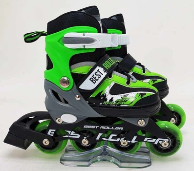 Детские ролики Best Roller 32944-М с мягким ботинком и регулировкой размера 34-37 колеса PU