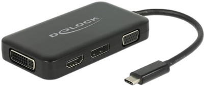 Adapter Delock USB Type-C - VGA / HDMI /DVI/ DisplayPort (4043619639298)