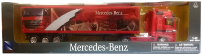 Вантажівка Daffi Mercedes-Benz Actros з причепом Metal Red 1:43 (5905422057654)