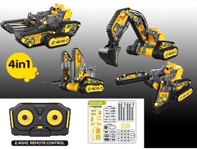 Модель будівельної машини 4-в-1 Revell Engineers на дистанційному управлінні (4009803213040)