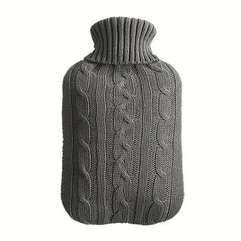 Грілка з м'яким чохлом сіра, 2 л.