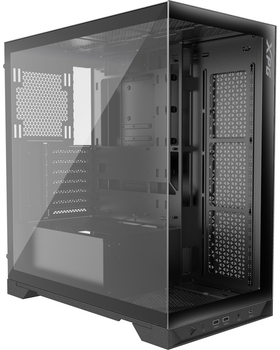 Корпус ADATA XPG INVADER X, Black, без БЖ, Mid Tower, для ATX / Micro-ATX / Mini-ITX, 1xType-C / 2xUSB 3.2, макс. CPU до 175 мм / VGA до 400 мм, 5x120 мм, бічна панель із загартованого скла 3 мм (INVADERXMTWOF-BKCWW)