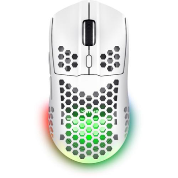Мышь беспроводная Trust GXT 929W Helox, White, USB (2.4GHz), оптическая, 800-4800 dpi, RGB подсветка, 6 кнопок, аккумулятор (25390)